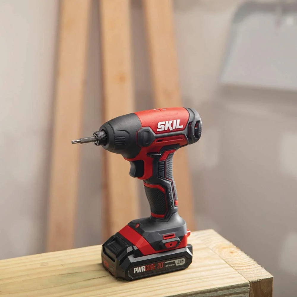 20V Cordless 1/4'' Hex Impact Driver Kit with 2.0Ah Battery & Charger J546