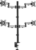 Quad Monitor Desk Stand with 4 Articulating Arms W560