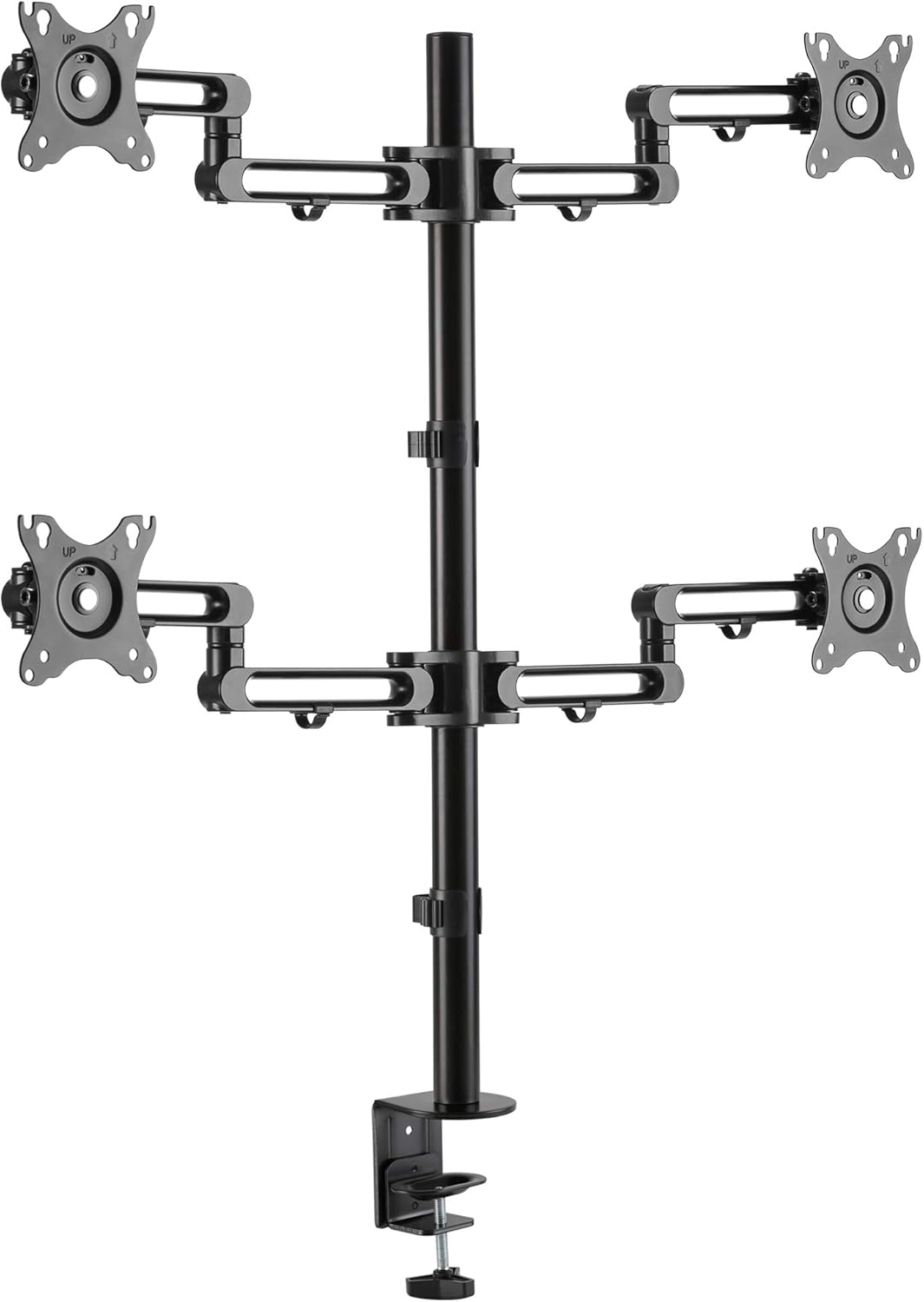 Quad Monitor Desk Stand with 4 Articulating Arms W560