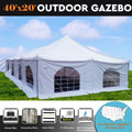 40'x20' PVC Pole Tent Party Wedding Canopy Shelter T7728