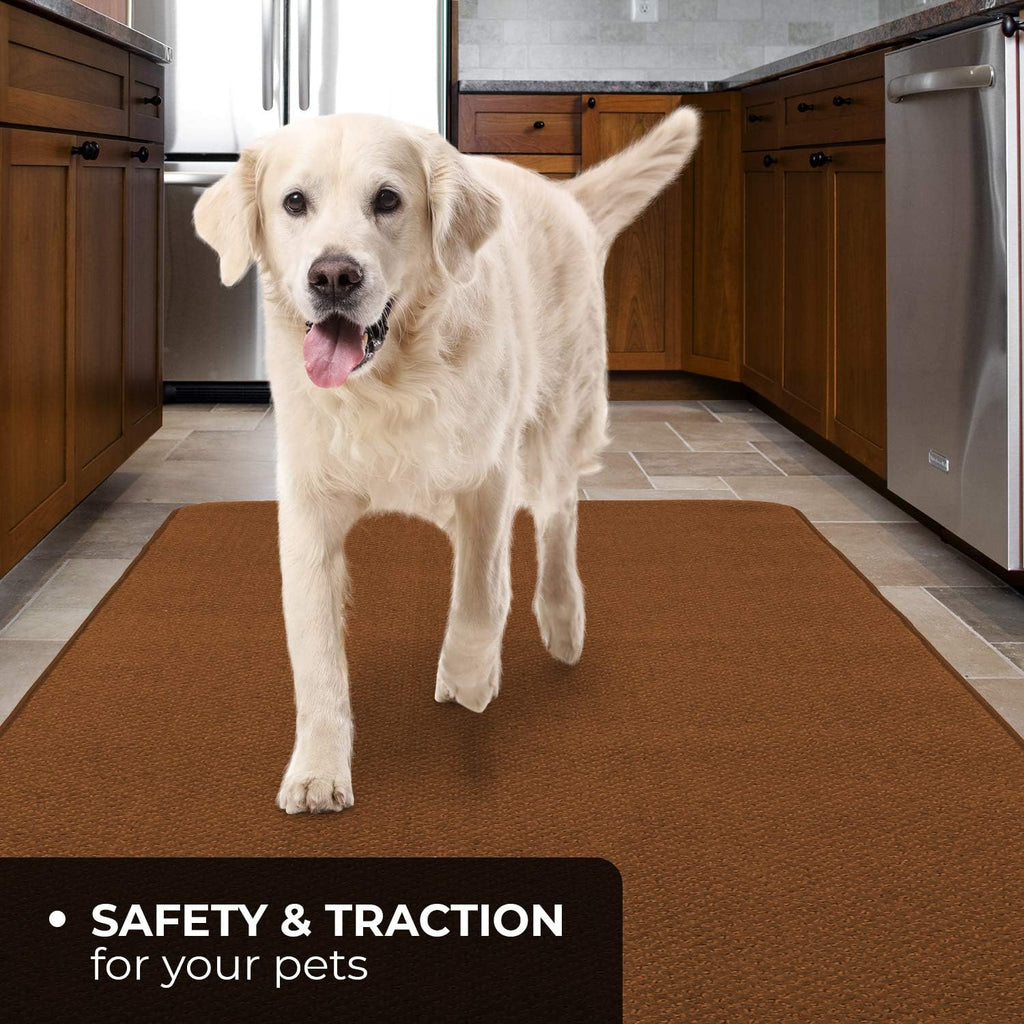 Toffee Brown Skid-Resistant Carpet Runner 8 Feet X 36 Inches P860723