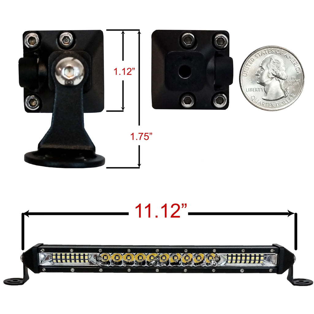 E-Bike LED Light Bar Headlight with Handlebar Clamp H285096