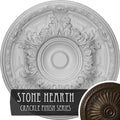 19x22OD x 1 1/2x22P Hand-Painted Stone Ceiling Medallion P8999