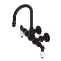 Vintage Tub Wall Mount Clawfoot Tub Faucet, Oil Rubbed Bronze L99573