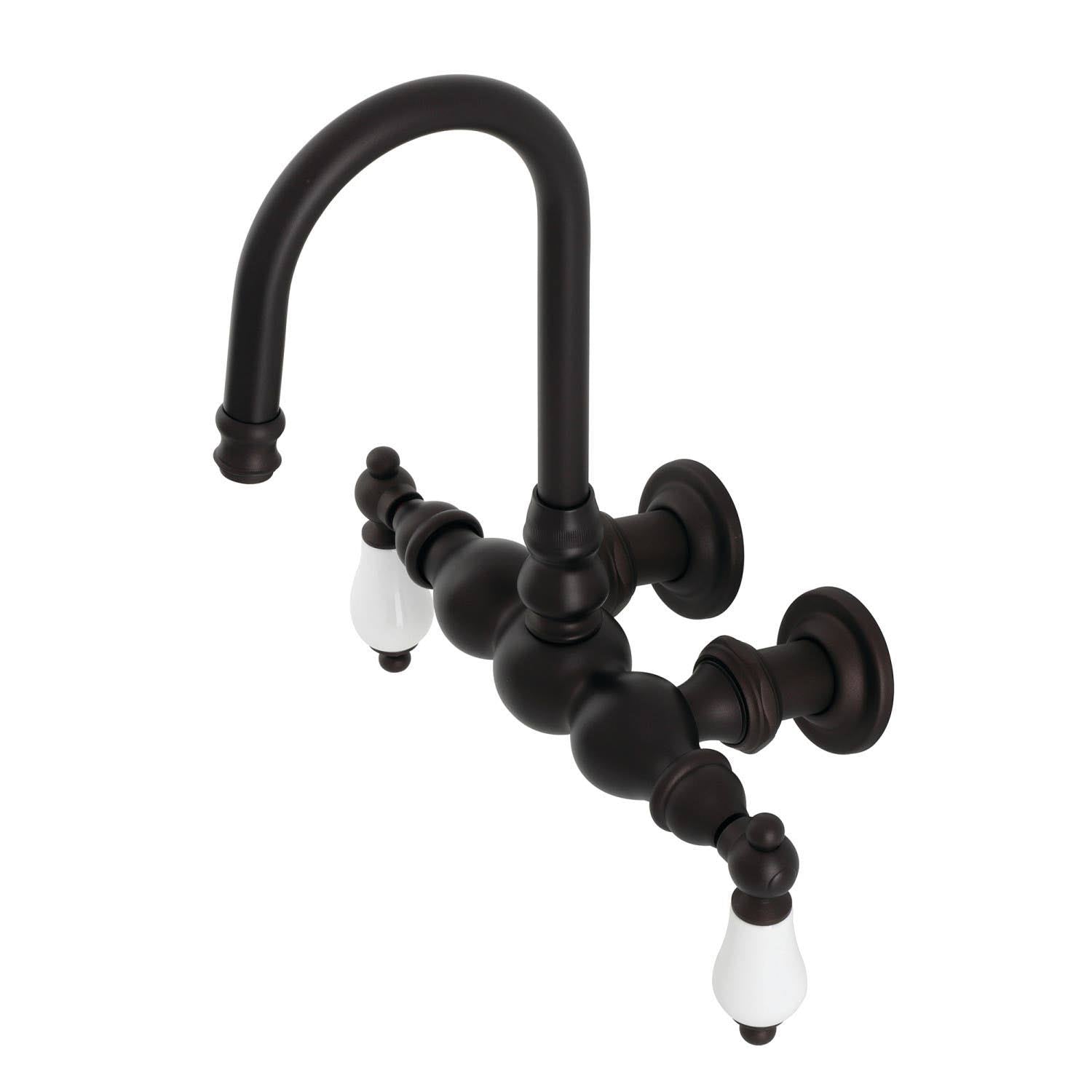 Vintage Tub Wall Mount Clawfoot Tub Faucet, Oil Rubbed Bronze L99573