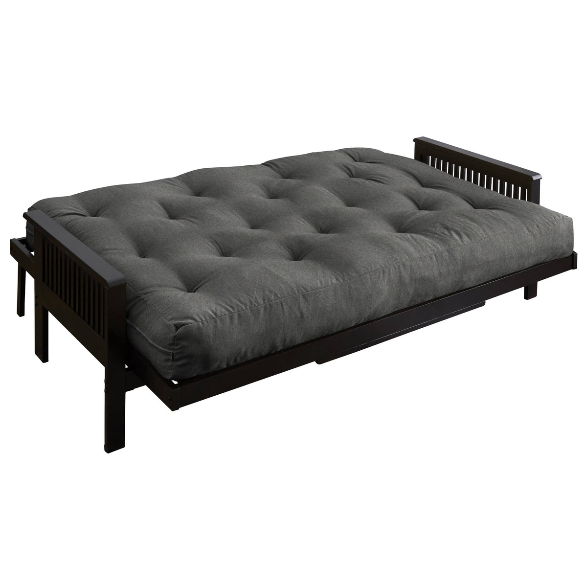 Charcoal Grey 8-Inch Gel Memory Foam Futon Mattress D177879