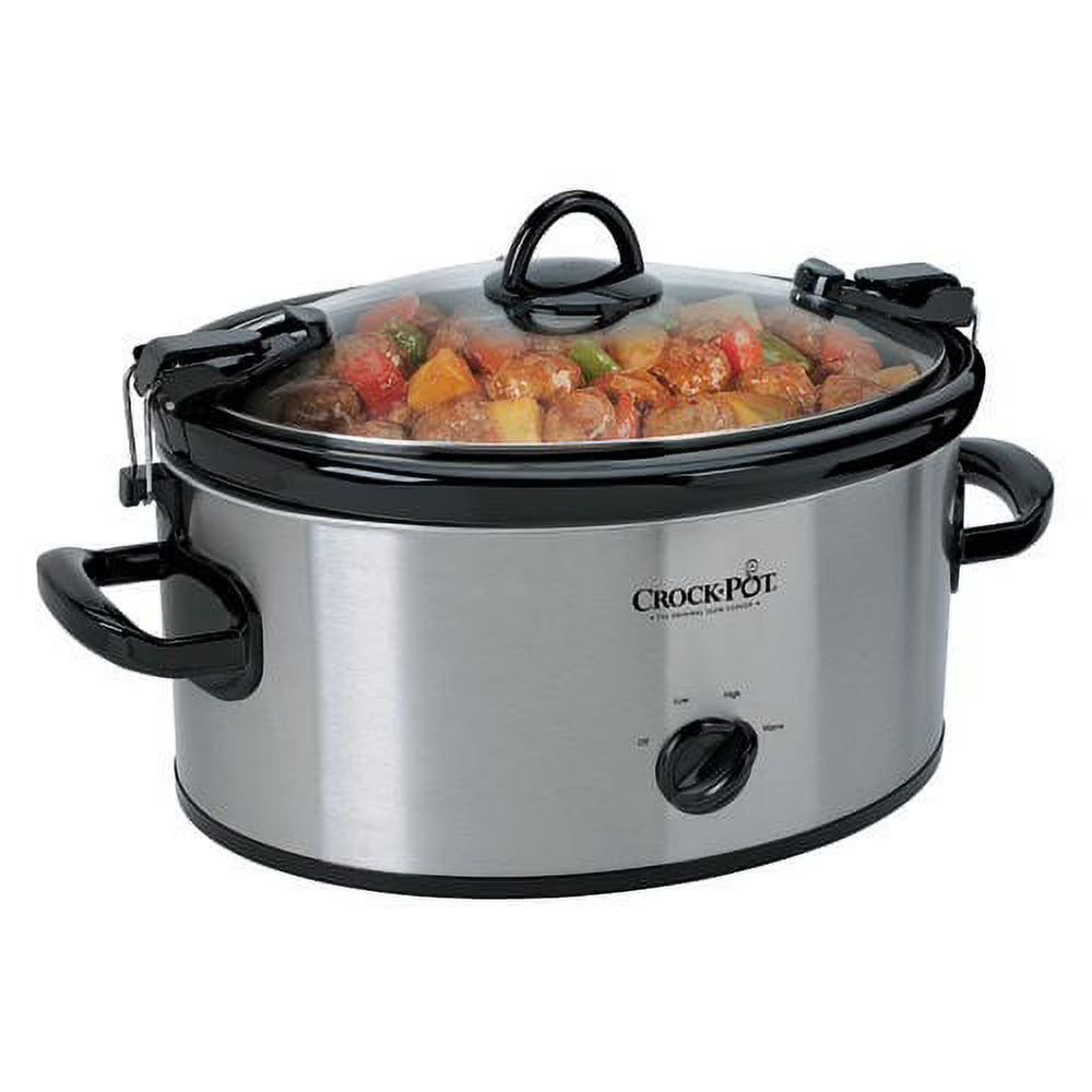 6 Quart Stainless Steel Portable Slow Cooker R572304