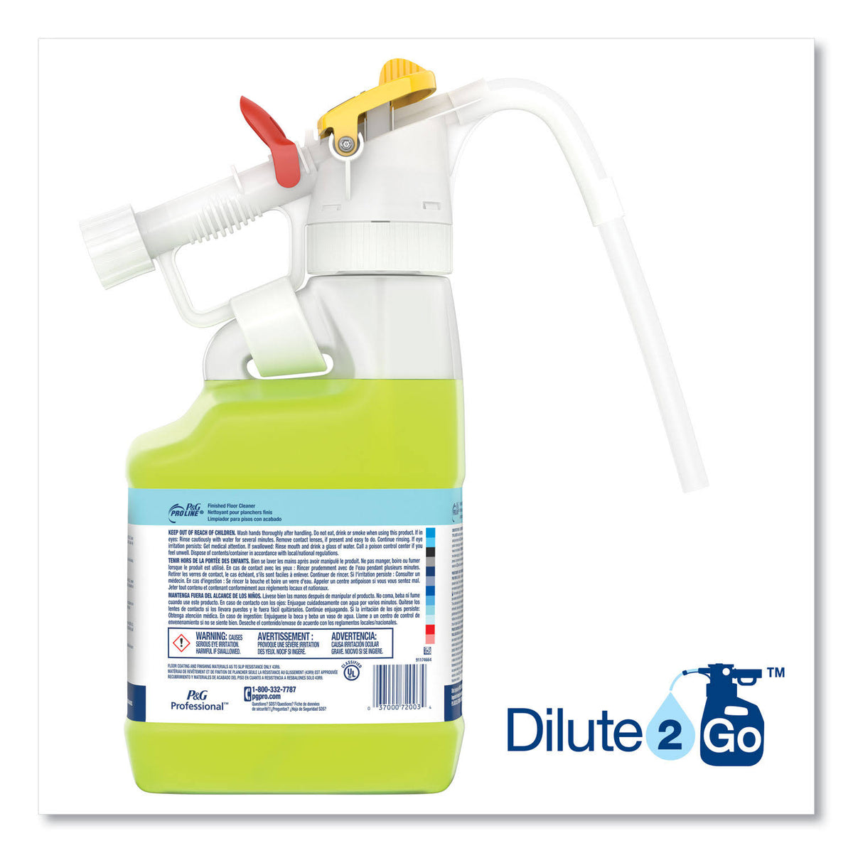 Fresh Scent Floor Cleaner, 4.5 L Jug K96555