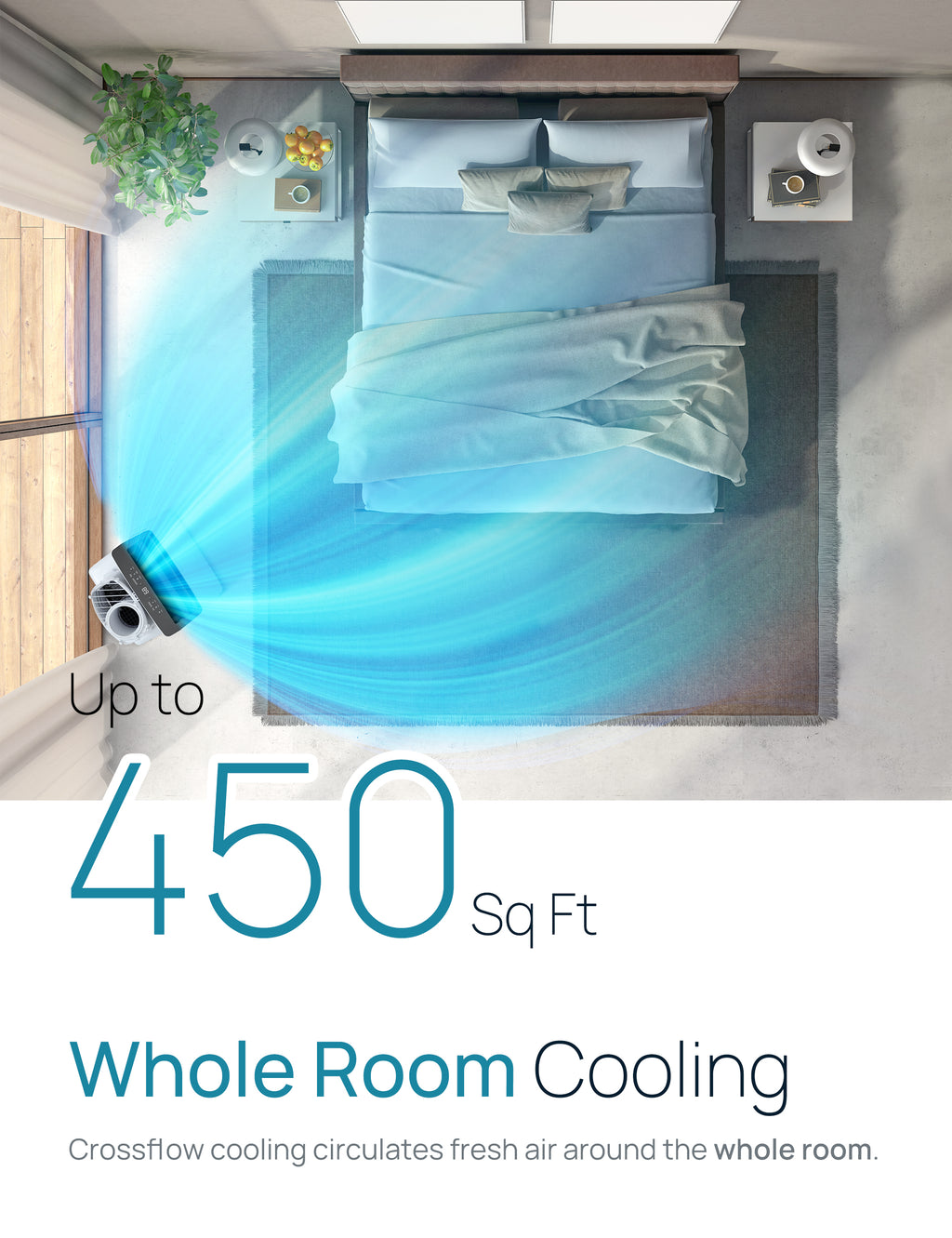 12000 BTU Portable Air Conditioner with Dual Hose I302