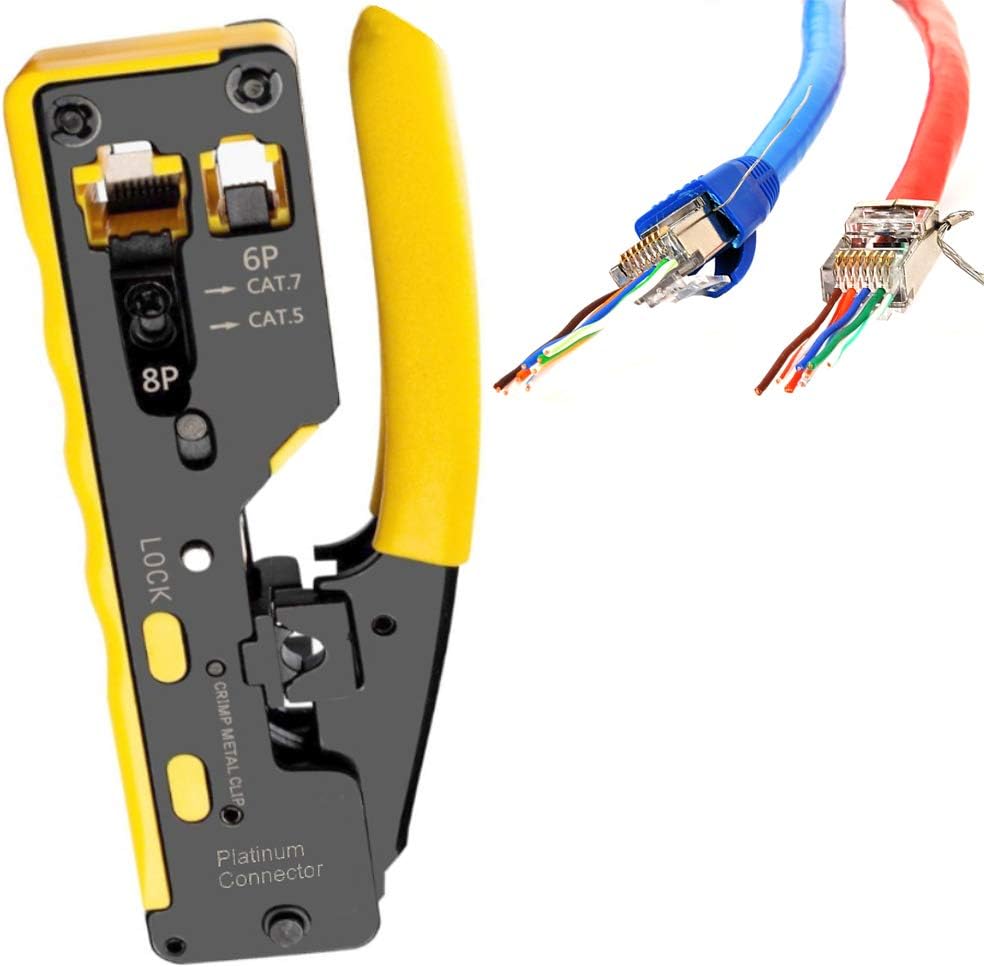 Pass-Through Crimper for UTP/FTP Cable Connector, Pack of 2 X99166