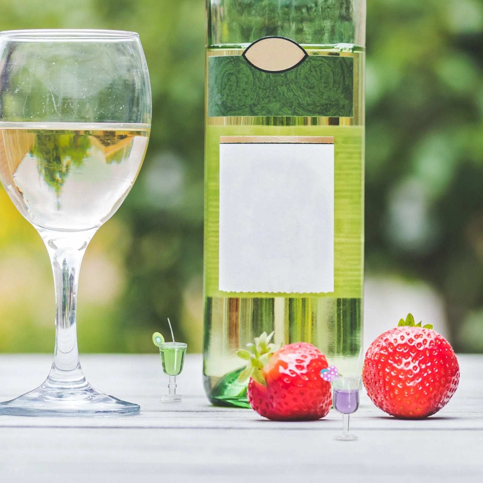 16 Pcs Fruit Cocktail Micro Landscape Model Miniature Toy House Ornaments P809310