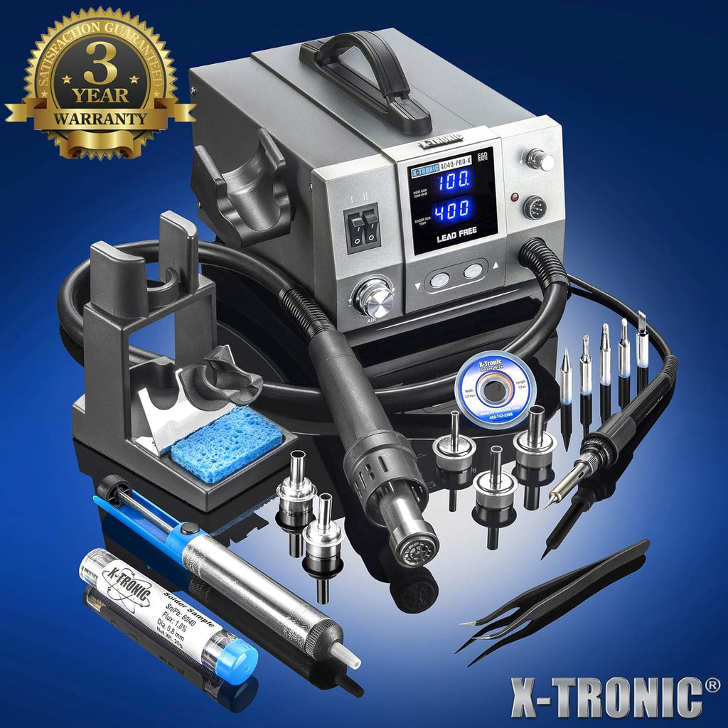775 Watt Hot Air Rework & Soldering Iron Station with Digital Temp Controls Q49053