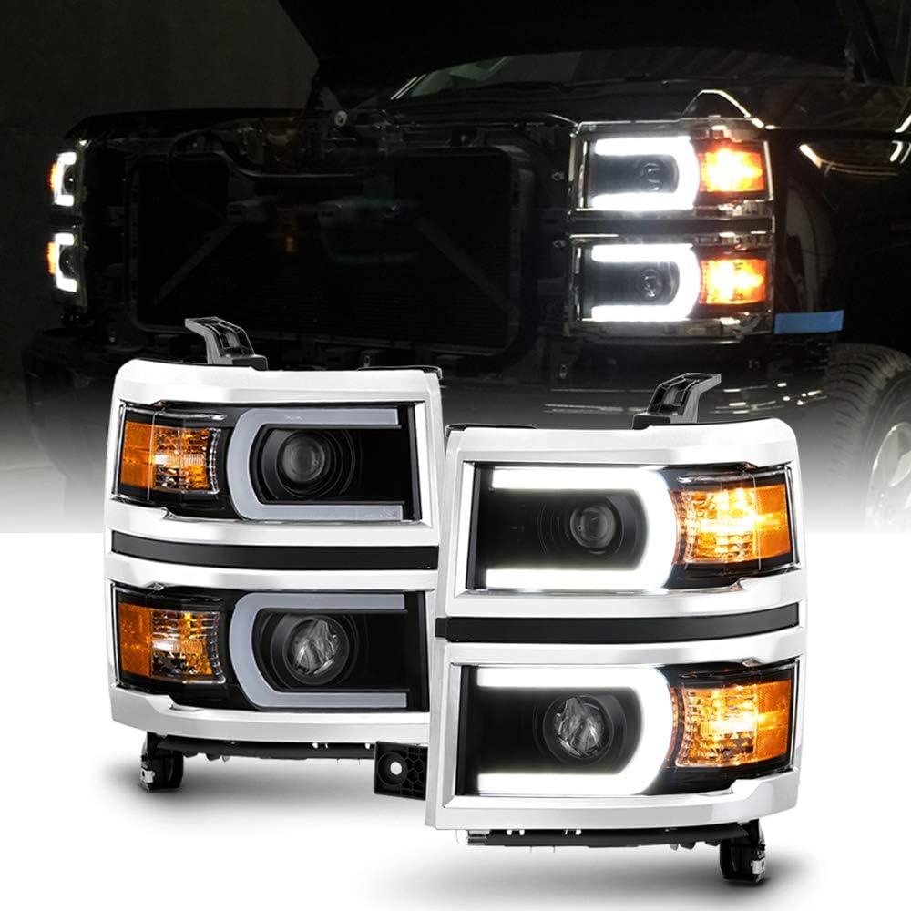 Projector Headlights with LED DRL D589