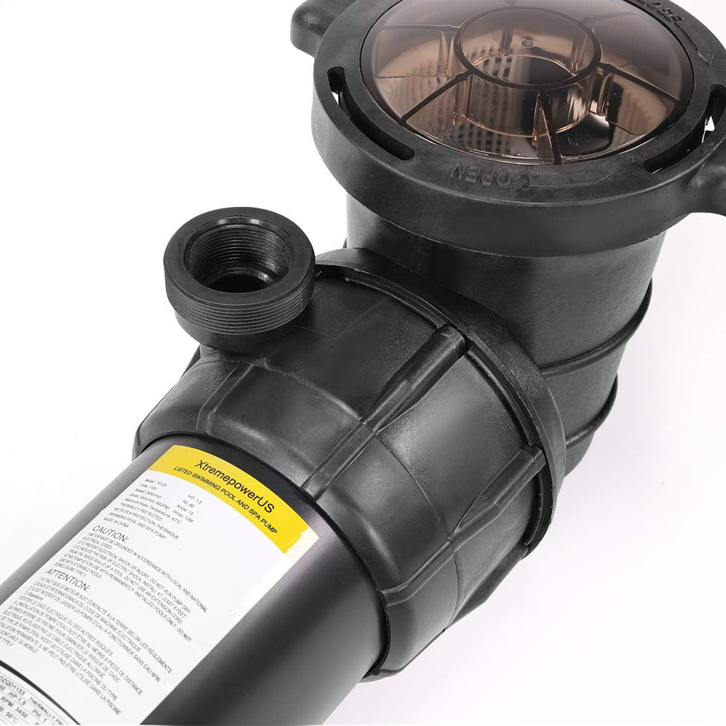 Black Above Ground Pool Pump 1.5HP Single Speed D81589