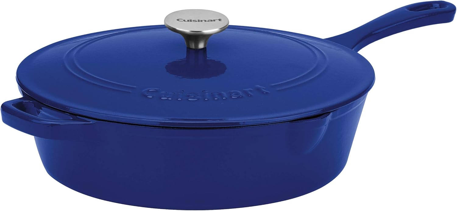 Enameled Cast Iron 12-Inch Chicken Fryer with Cover Y135