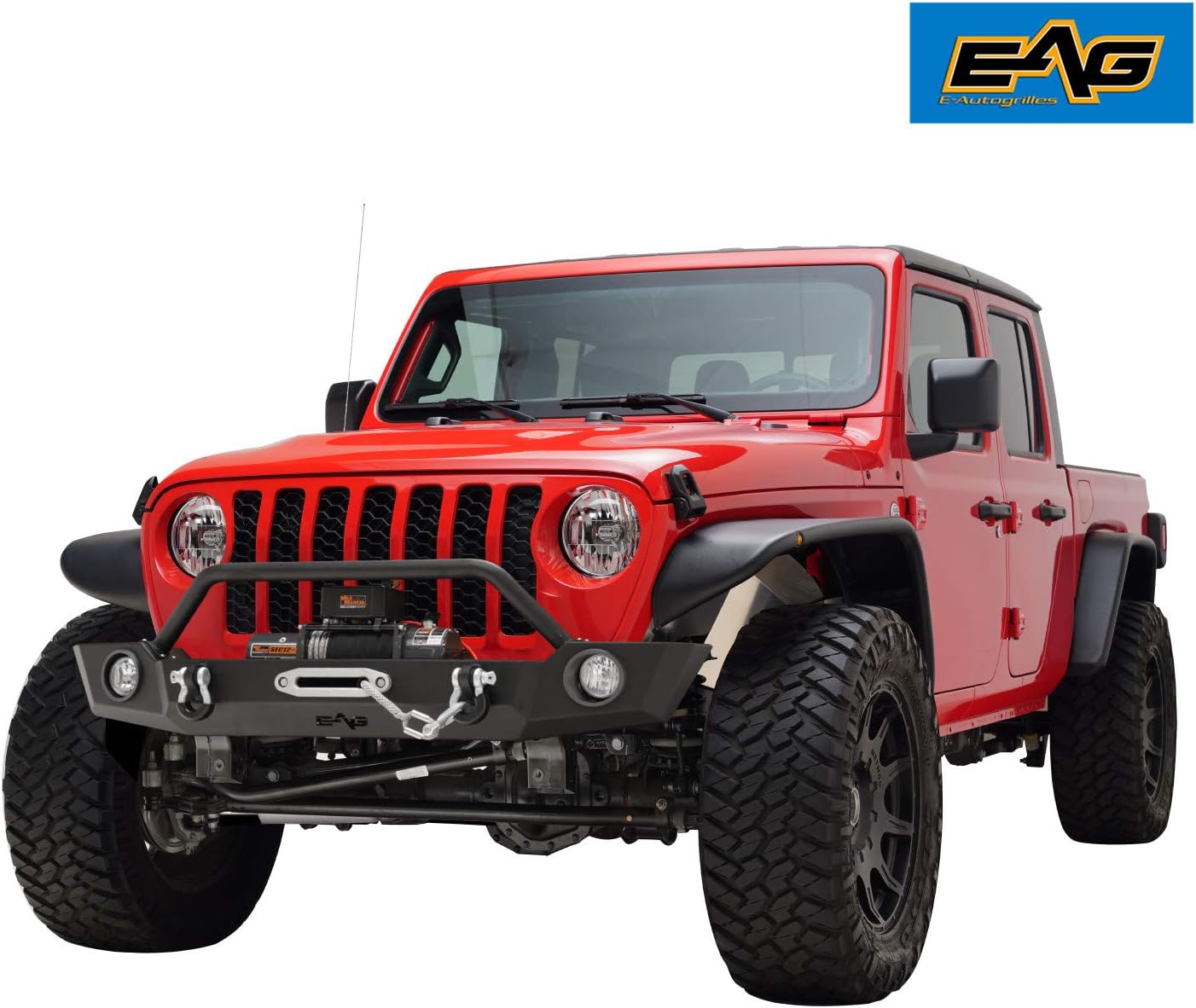 Rock Crawler Front Bumper with Tire Carrier Combo for Wrangler JL Z91205