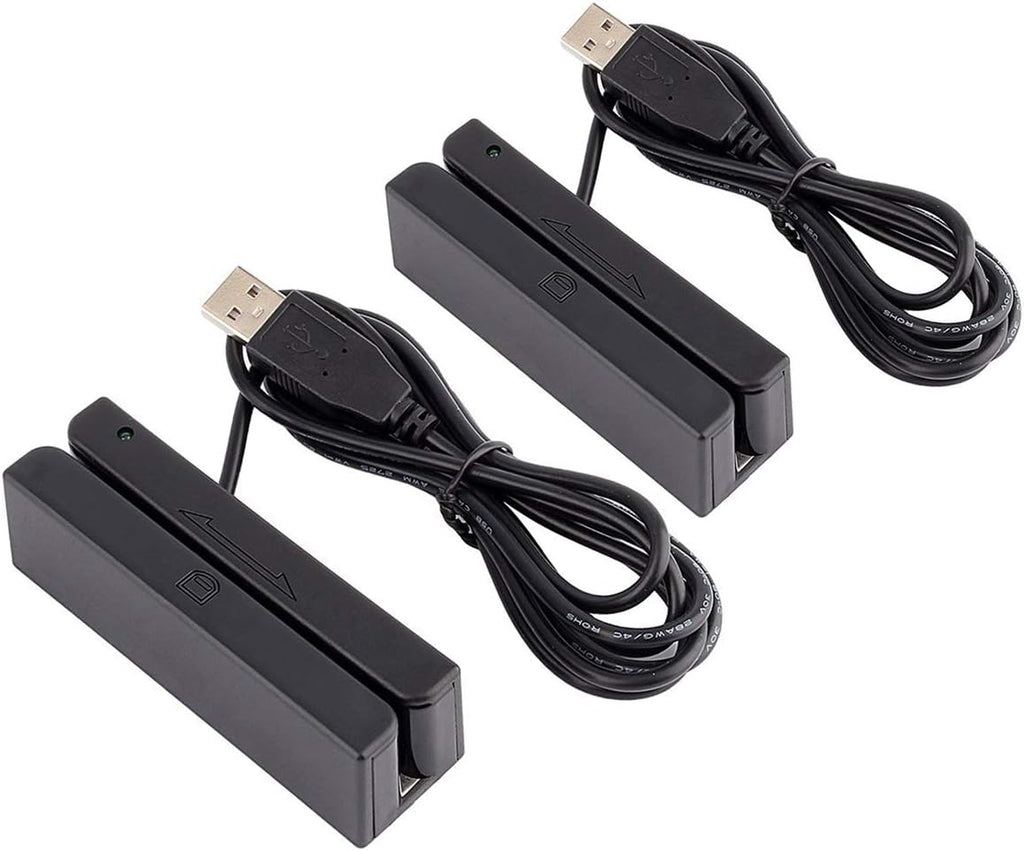 USB Credit Card Reader Magnetic Stripe Card Readers (Pack of 2) P6344