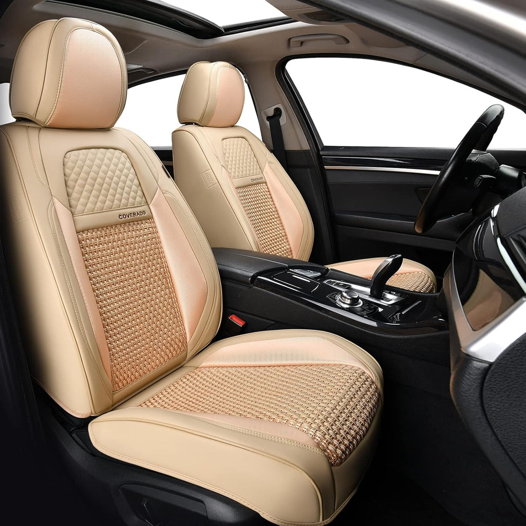 Faux Leather Waterproof Full Set Auto Seat Covers O3271