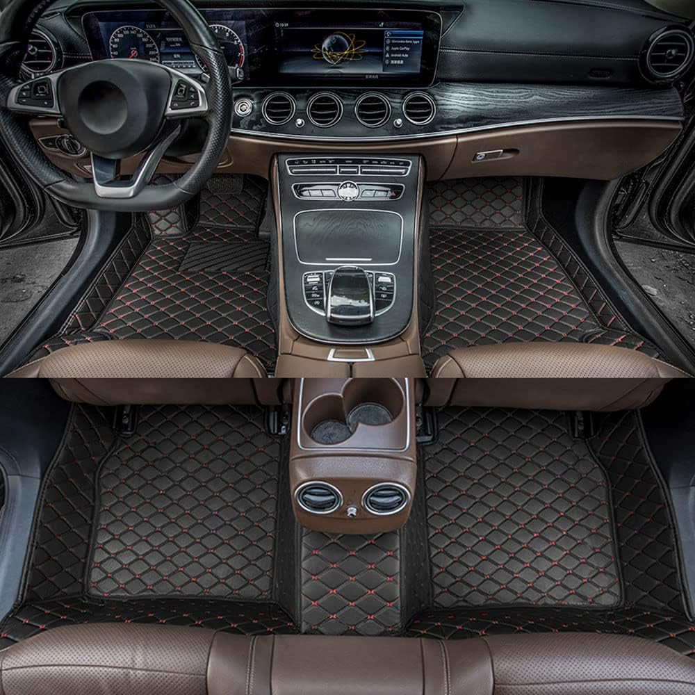 Car Floor Mats for Toyota Tundra 2001-2022 All Weather Non-Slip Leather Floor Liners K891669