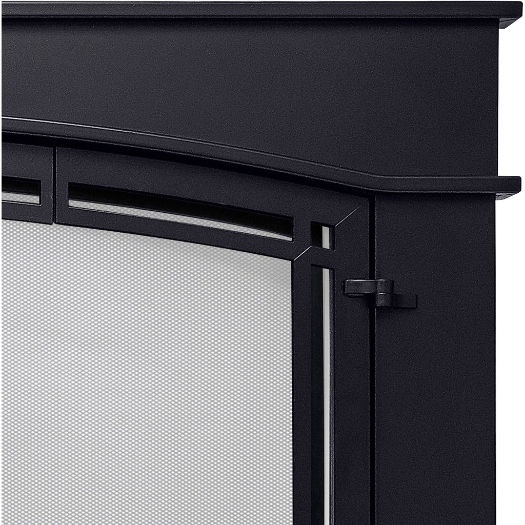 Black Fireplace Glass Door Y161