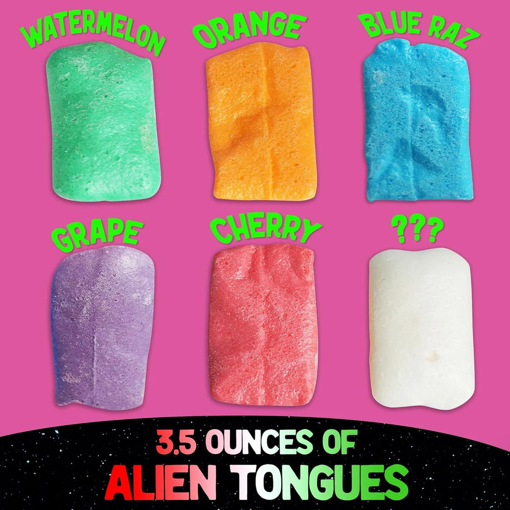 Freeze Dried Candy Variety Pack with Airheads, Skulls, and Alien Body Parts in Spaceship Box C590