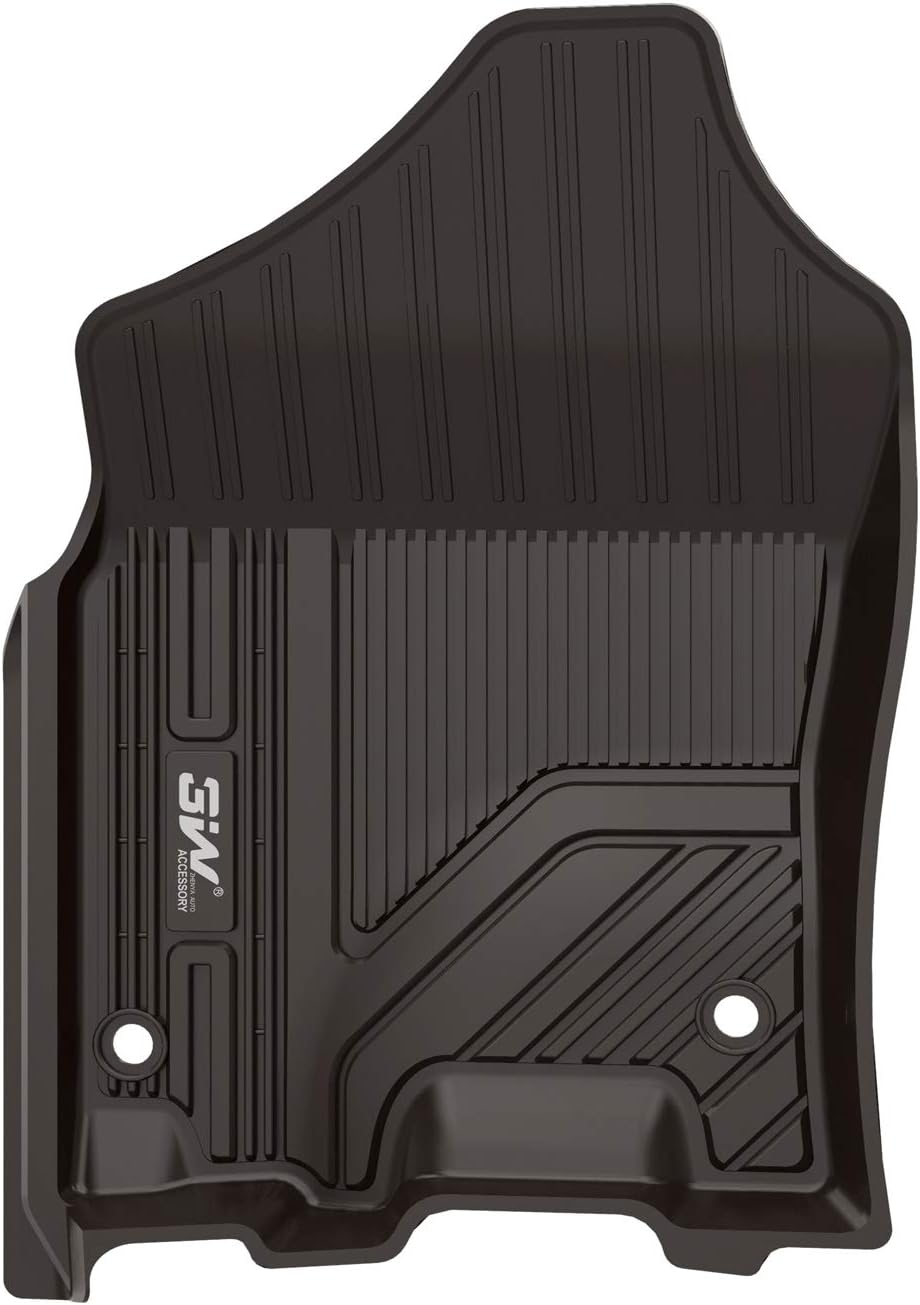 Black TPE All Weather Custom Fit Floor Liner for Dodge Ram 1500 2019-2022 Full Set I964
