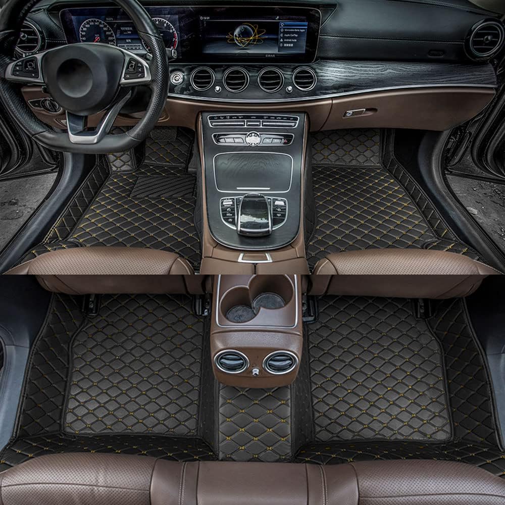 Car Floor Mats for Toyota Tundra 2001-2022 All Weather Non-Slip Leather Floor Liners K891669