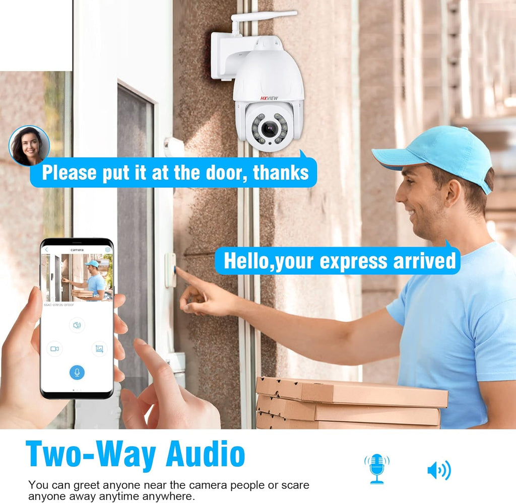 5MP WiFi Wireless Spotlight Camera with 5X Optical Zoom J118