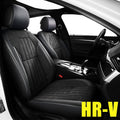 Black Faux Leather Car Seat Covers Full Set for Honda HR-V M255