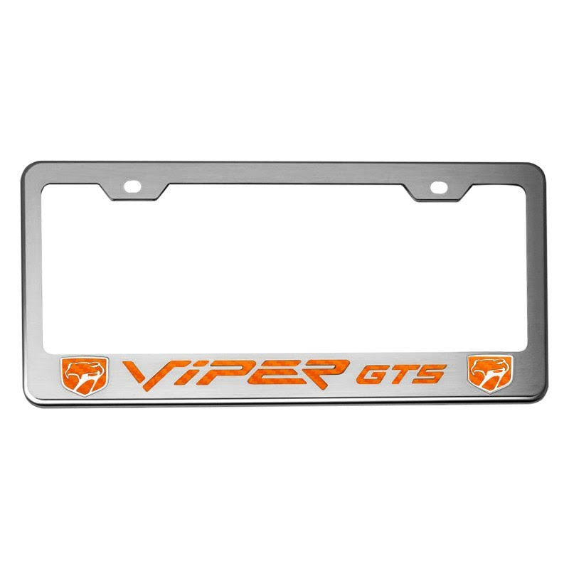 License Plate Frame CF Orange K4796