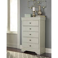 White 5 Drawer Chest B527
