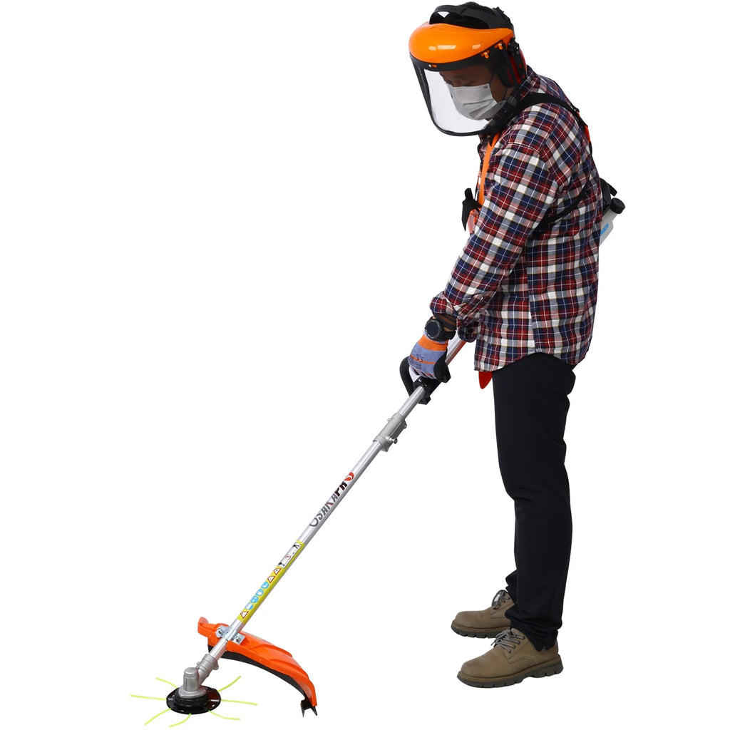 10 in 1 2-Cycle Garden Tool System with Pole Saw, Hedge Trimmer, Grass Trimmer, and Brush Cutter U7467
