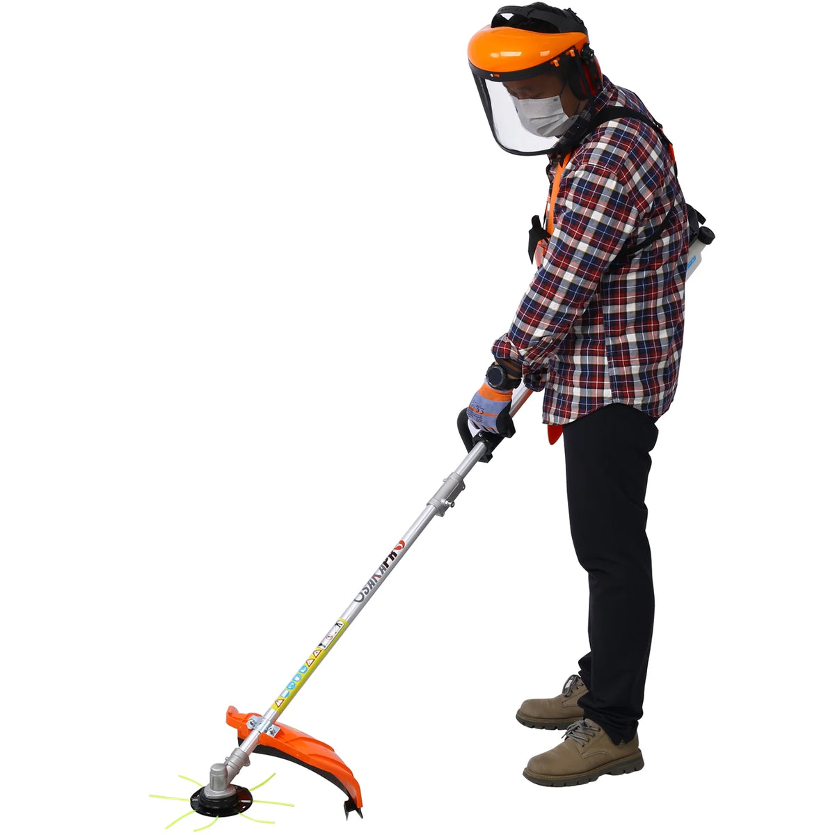 10 in 1 2-Cycle Garden Tool System with Pole Saw, Hedge Trimmer, Grass Trimmer, and Brush Cutter U7467