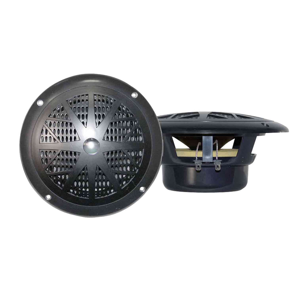 Marine Bluetooth Receiver Stereo with Waterproof Stereo Speakers, 4 Channel Marine Amp, Marine Antenna, 50 Foot Speaker Wire U573