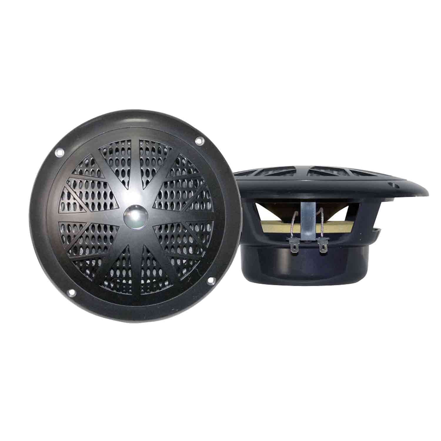 Marine Bluetooth Receiver Stereo with Waterproof Stereo Speakers, 4 Channel Marine Amp, Marine Antenna, 50 Foot Speaker Wire U573
