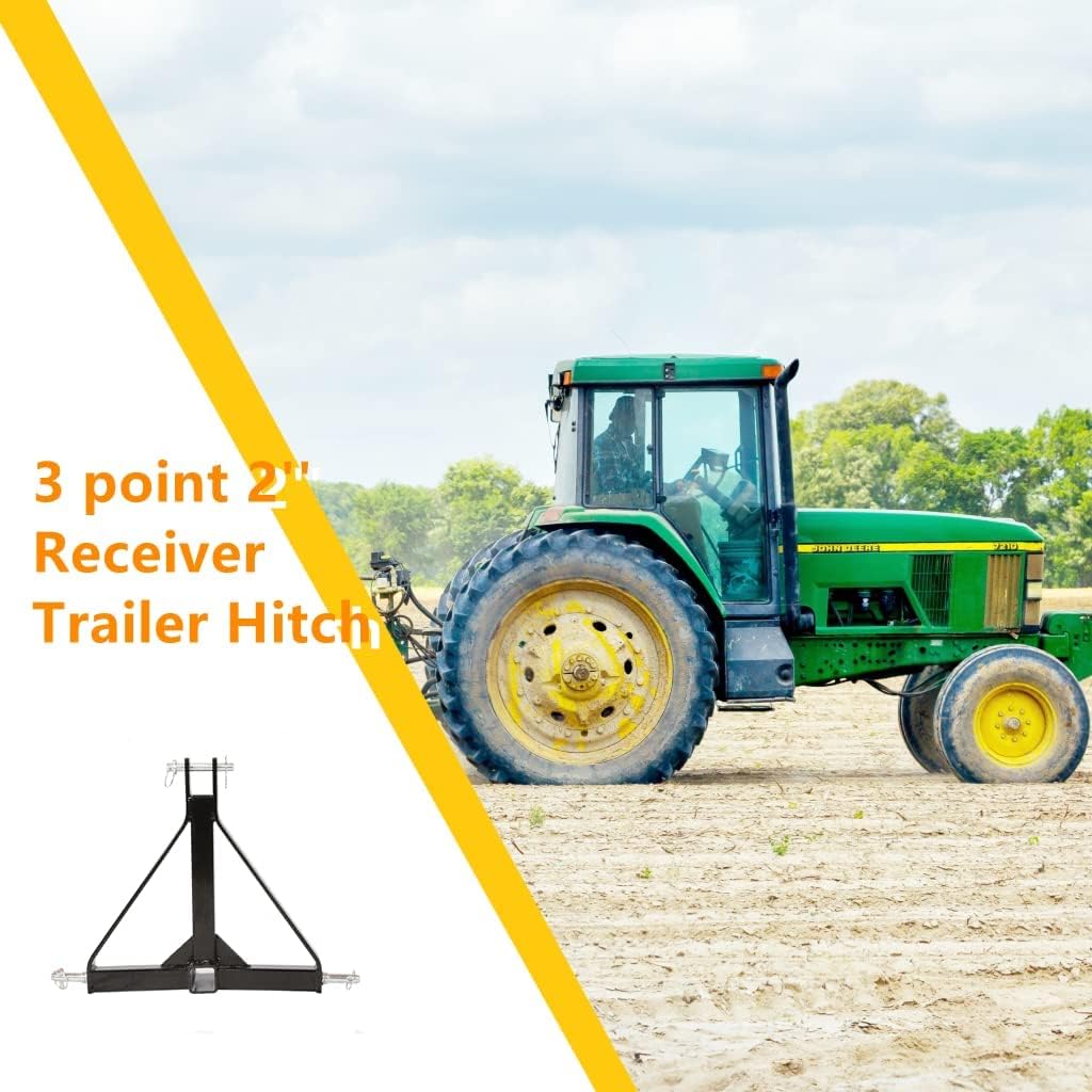 3 Point 2 Receiver Trailer Hitch Drawbar Adapter Pack of 2 P92351