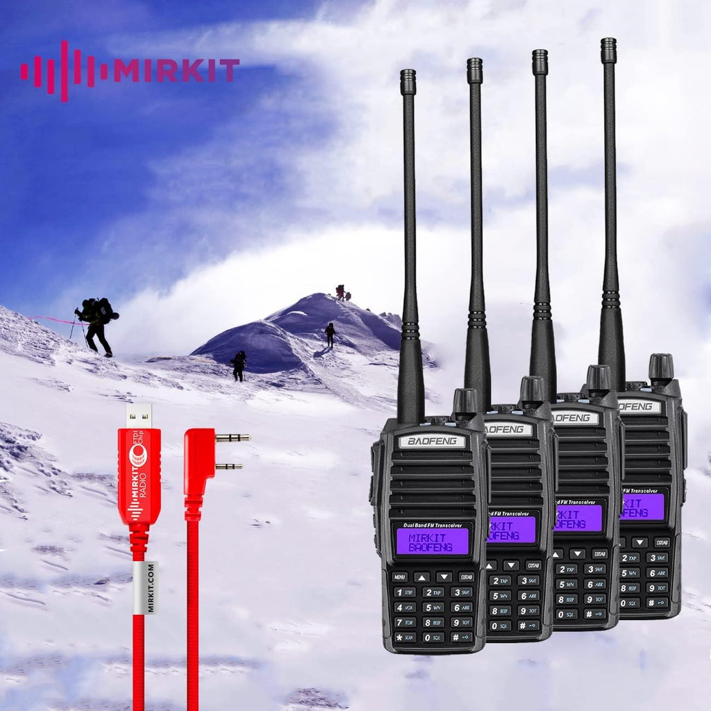 Red 8 Watt Ham Radio with 2800 mAh Battery & Programming Cable C69745