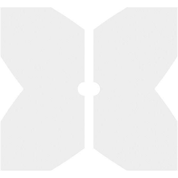 32x22OD x 3x22ID x 11x22C x 1x22P PVC Contemporary Ceiling Medallion I1994
