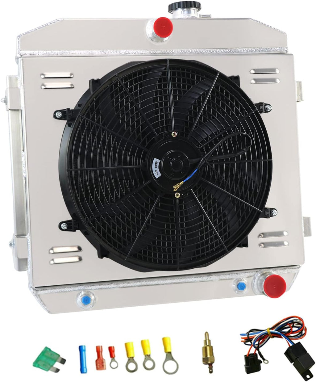 Aluminum Radiator for 1955-1957 Chevy Nomad Bel Air Del Ray L53822