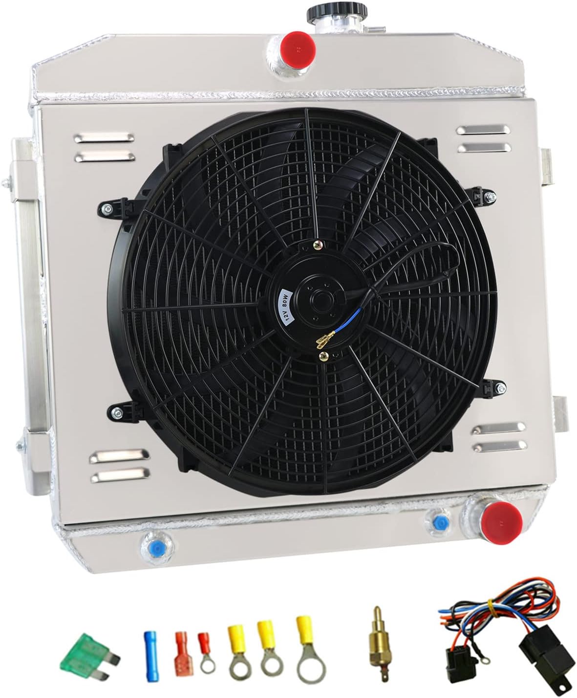 Aluminum Radiator for 1955-1957 Chevy Nomad Bel Air Del Ray L53822