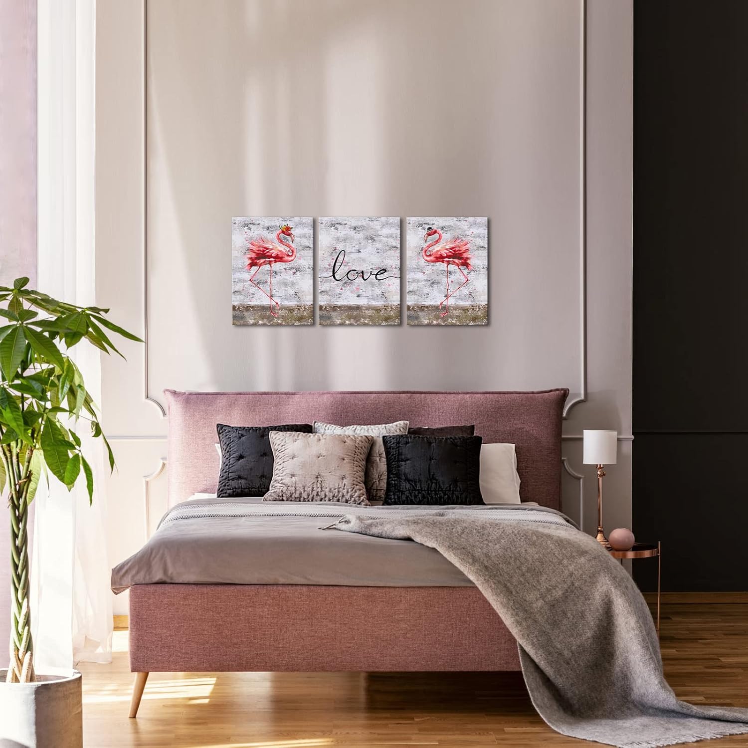 Tropical Flamingo Canvas Wall Art Painting M131303