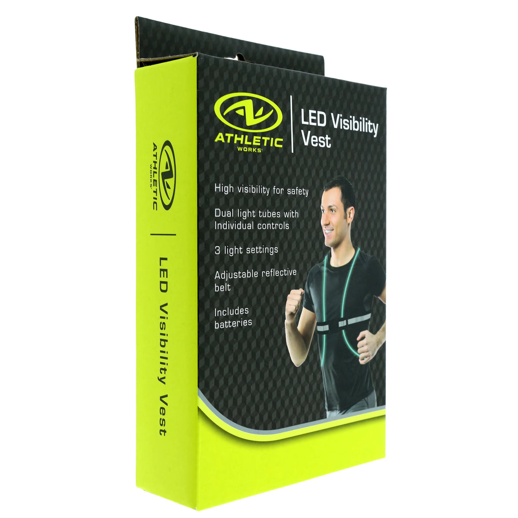 Neon Green LED Adjustable Safety Vest M6366