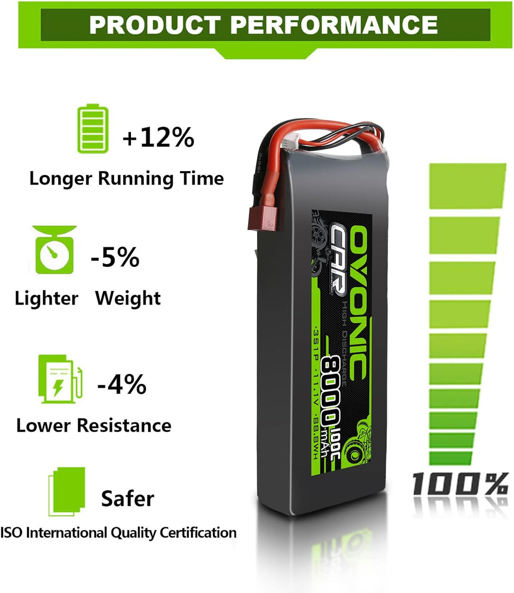 3S 8000mAh 11.1V Lipo Battery with XT60 Connector J206968