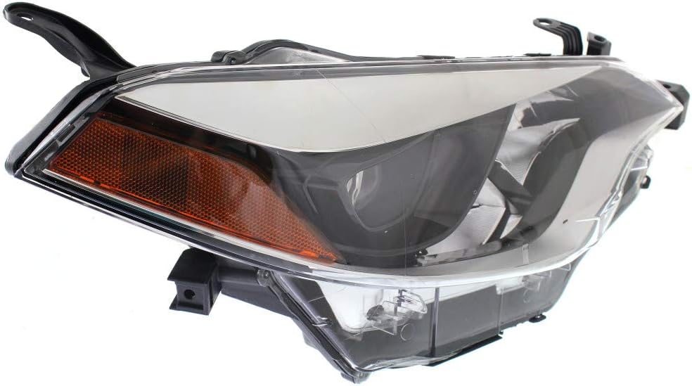 Headlight Assembly for Toyota Corolla 2014 2015 2016 Passenger Side Black Housing H960