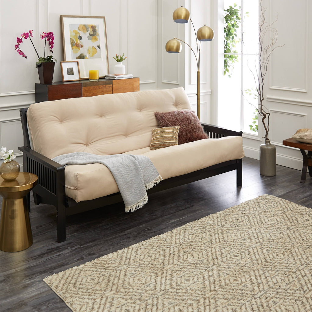 Charcoal Grey 8-Inch Gel Memory Foam Futon Mattress D177879