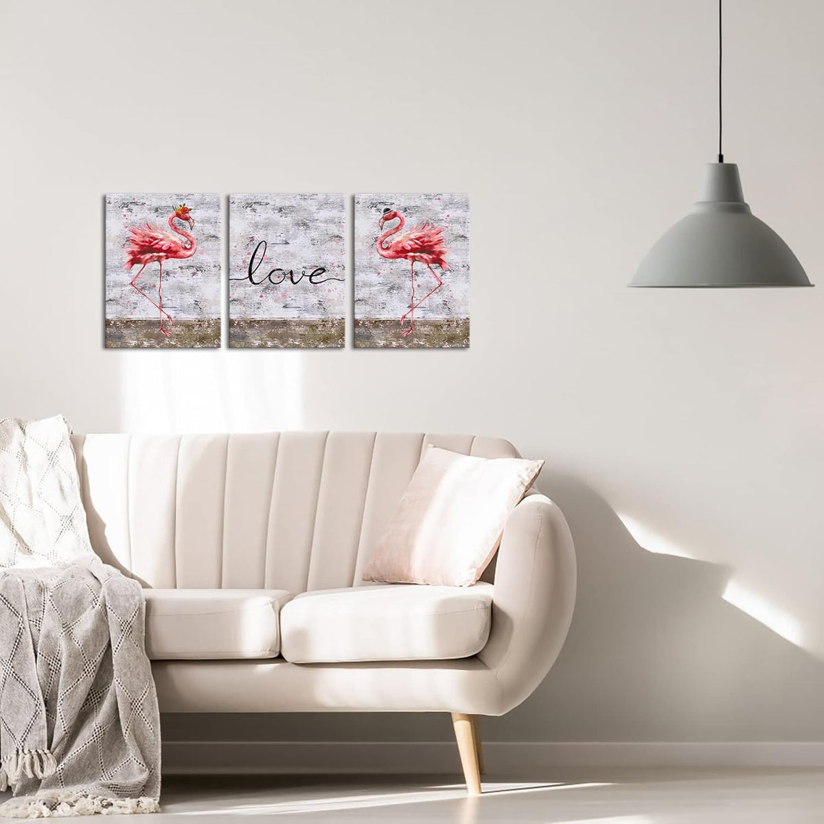 Tropical Flamingo Canvas Wall Art Painting M131303