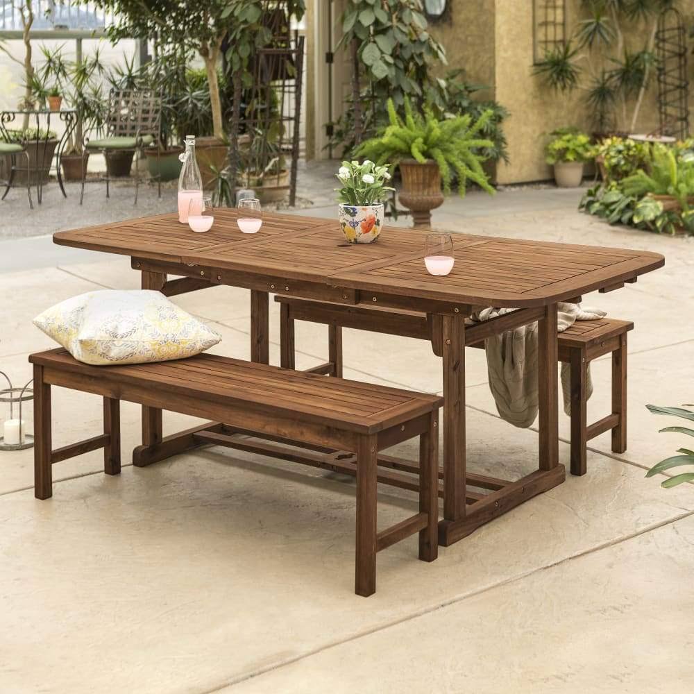 3-Piece Acacia Patio Dining Set X91176