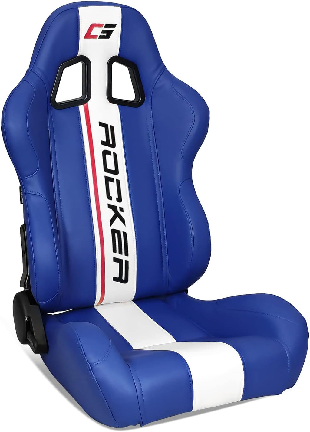 Black PU & Carbon Leather Racing Seats with Dual Sliders M906