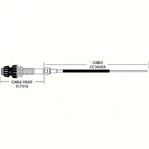 No Hub Control Cable 35 X165