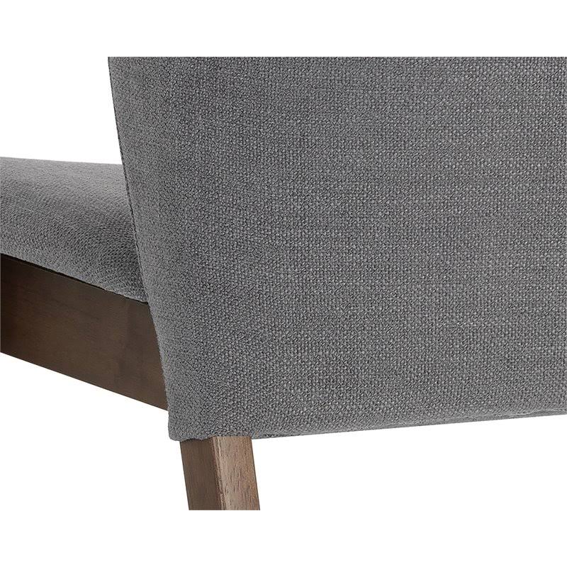Wood Counter Table Set with 4 Counter Stools in Dark Gray S32637